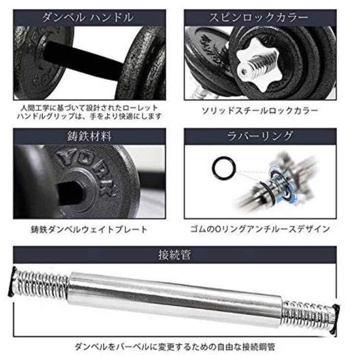 送料無料ダンベル 鉄アレイアジャスタブル 20kg ダンベル ホームジム 筋トレ