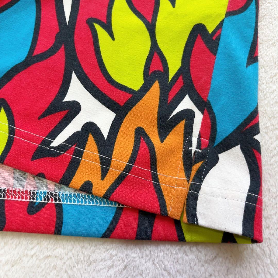 美品　近年　パーリーゲイツ セットアップ 　ポロシャツ　スカート　FIRE柄