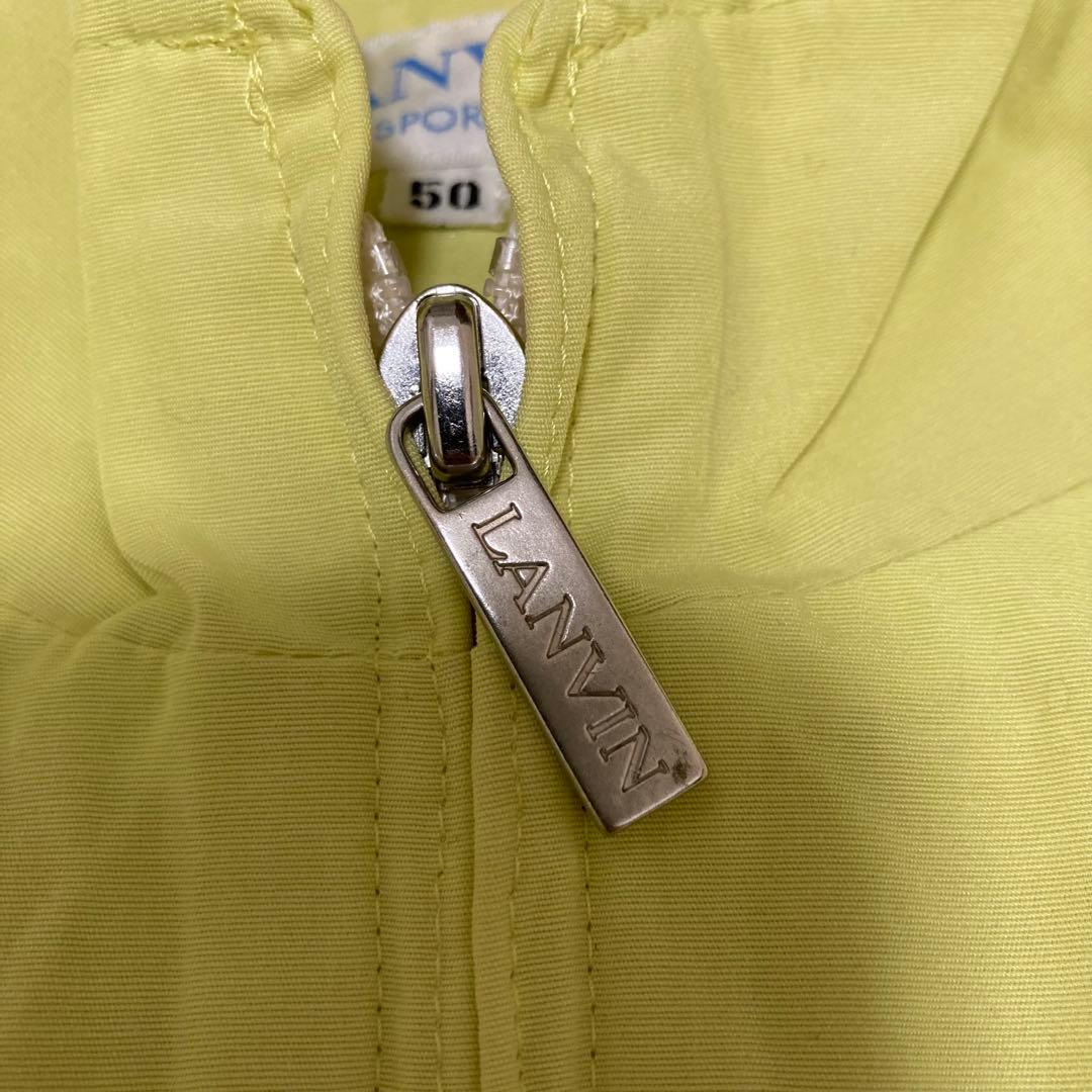 LANVIN SPORT ランバン　ブルゾン　ジャンパー　無地　黄色　サイズ50