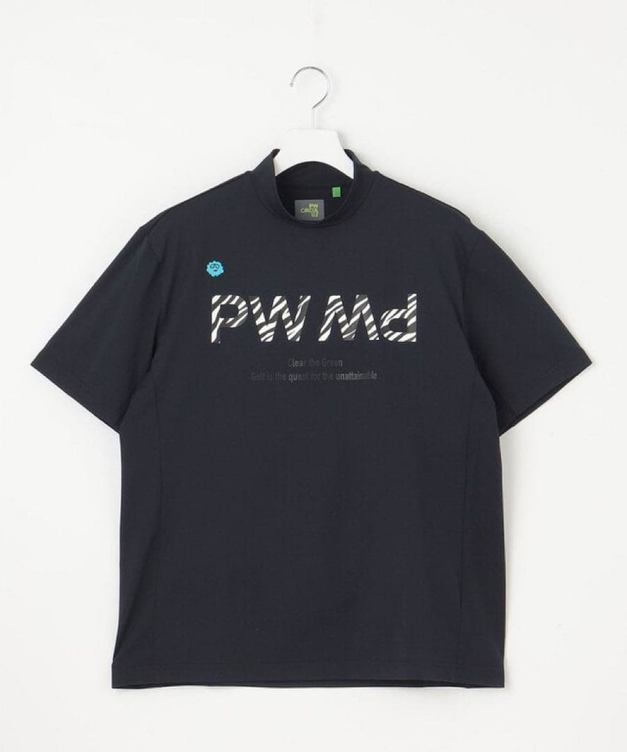 PW CIRCULUS メッシュポケットモック Tシャツ ブラック 黒 半袖
