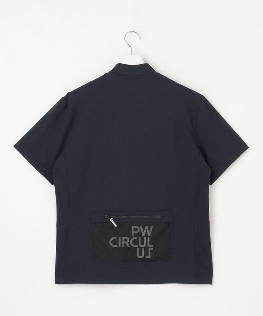 PW CIRCULUS メッシュポケットモック Tシャツ ブラック 黒 半袖