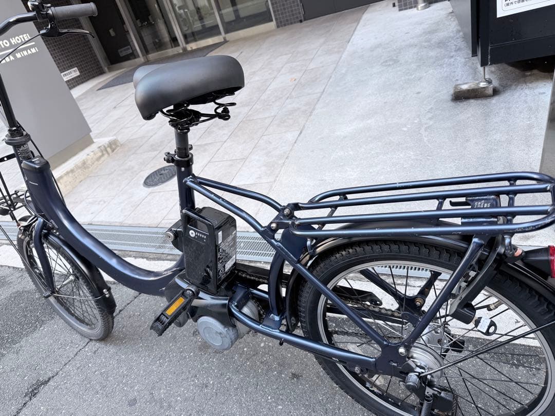 大阪府　パナソニック　電動アシスト自転車 シティタイプ 黒 20インチ