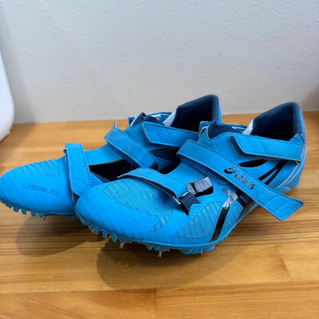 asics CYBERBLADE スパイクシューズ 青　27cm 1日のみ使用