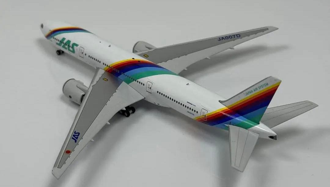 1/400 JAS B777-200 レインボーセブン 日本エアシステム