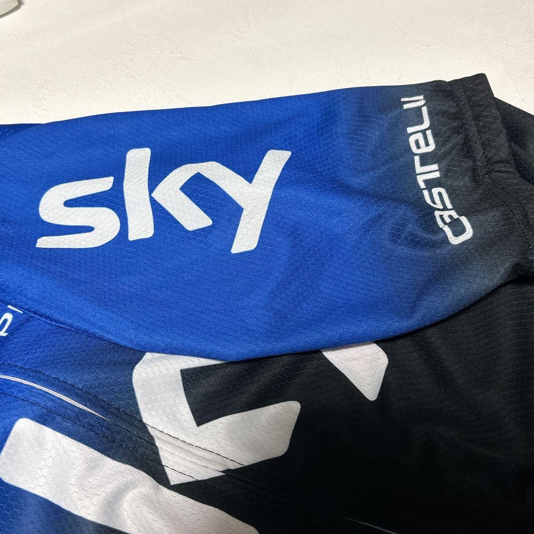新品タグ付き　Team Sky サイクルジャージ　カステリロゴ