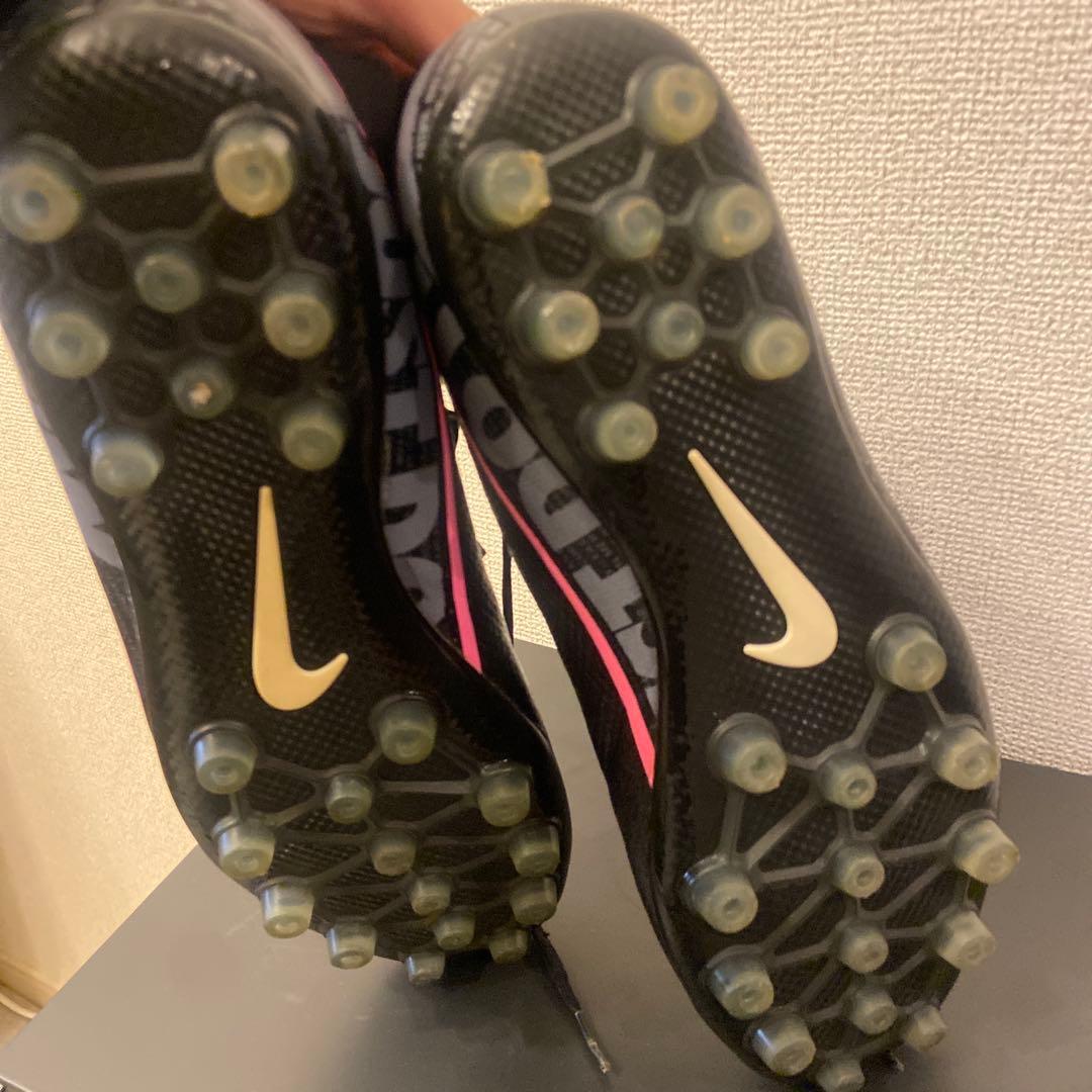 NIKE マーキュリアル　特注　名前入　ブラック　ピンク　27.5