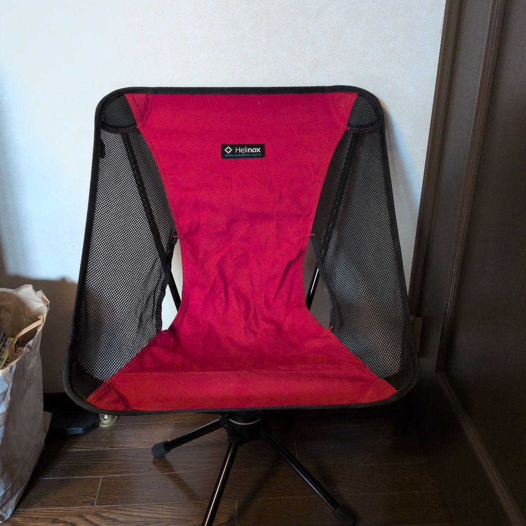 Helinox Swivel Chair　スゥイベルチェア レッド
