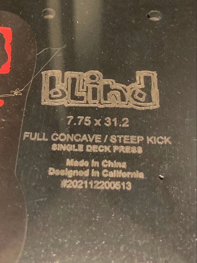 【未使用/新品】blind skateboard 7.75 スケボー　デッキ