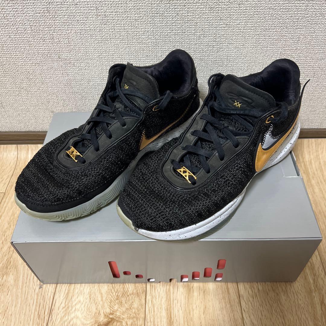 シューズ(男性用) NIKE LeBron 20 EP \"Black/llic Gold\"