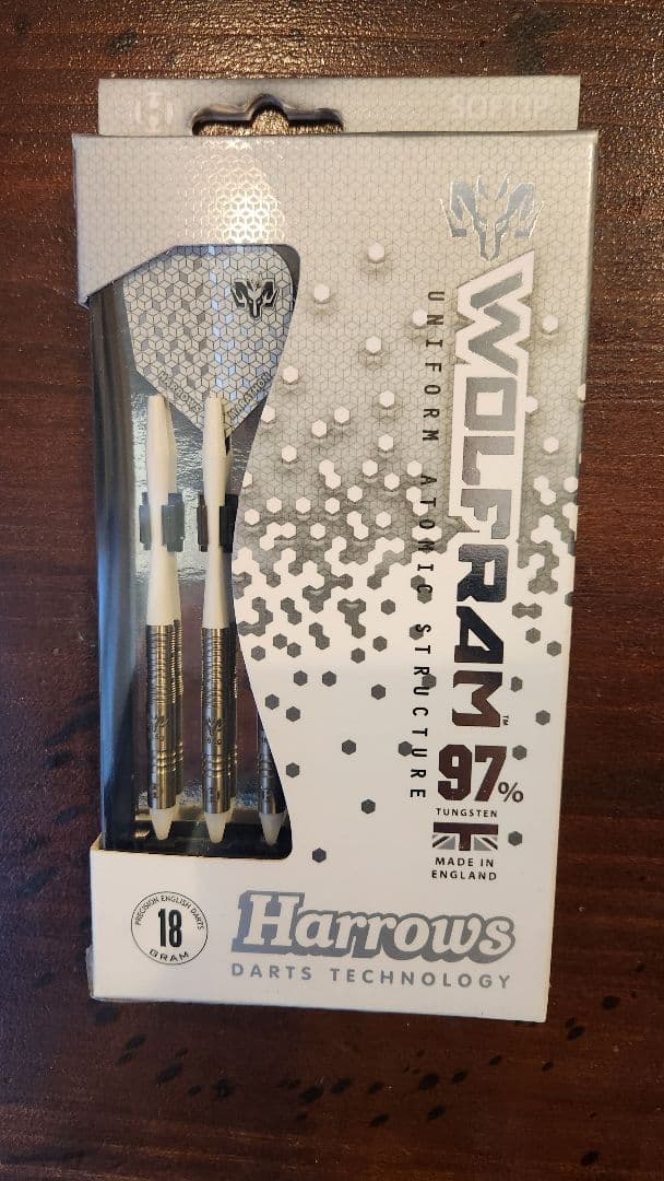 Harrows WOLFRAM タングステン97% ダーツ 3本セット 18g