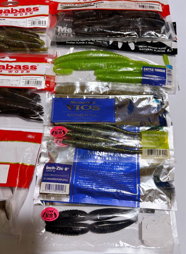 メガバス　ワーム　まとめ　未使用品