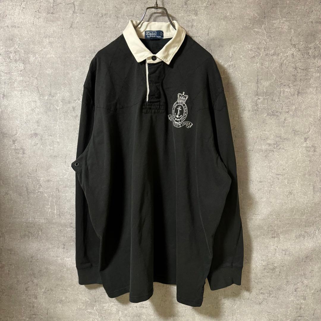 ポロラルフローレン ラガーシャツ　黒