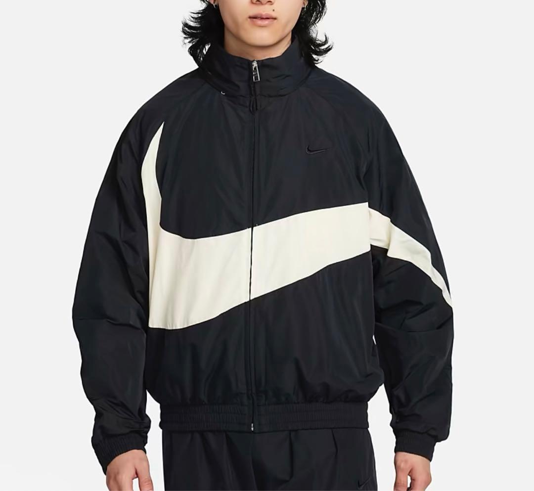 新品　完売　アイボリー　Lサイズ　NIKE ビッグスウッシュ セットアップ