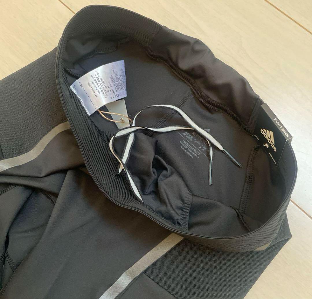 新品 M アディダス ランニング サタデー ロングタイツ バックポケット
