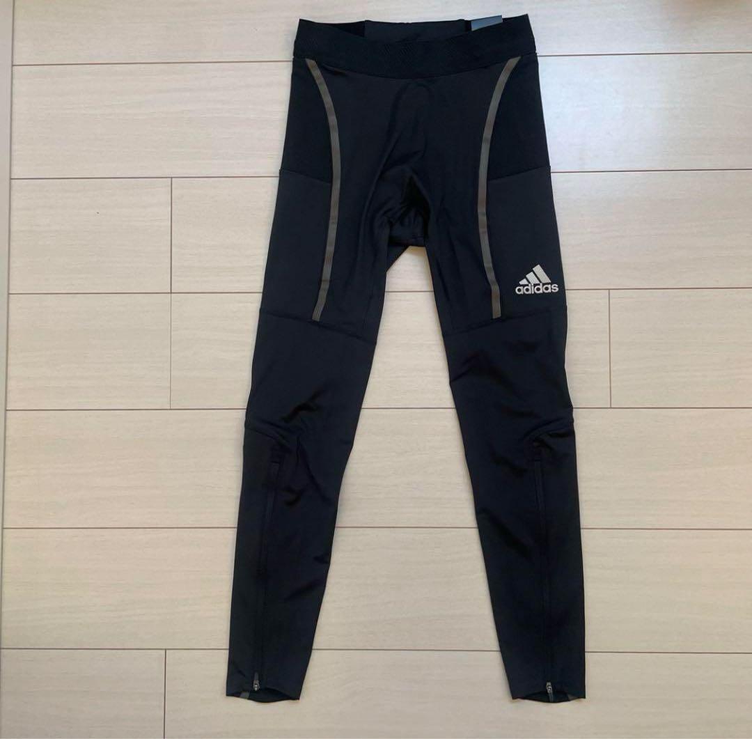 新品 M アディダス ランニング サタデー ロングタイツ バックポケット