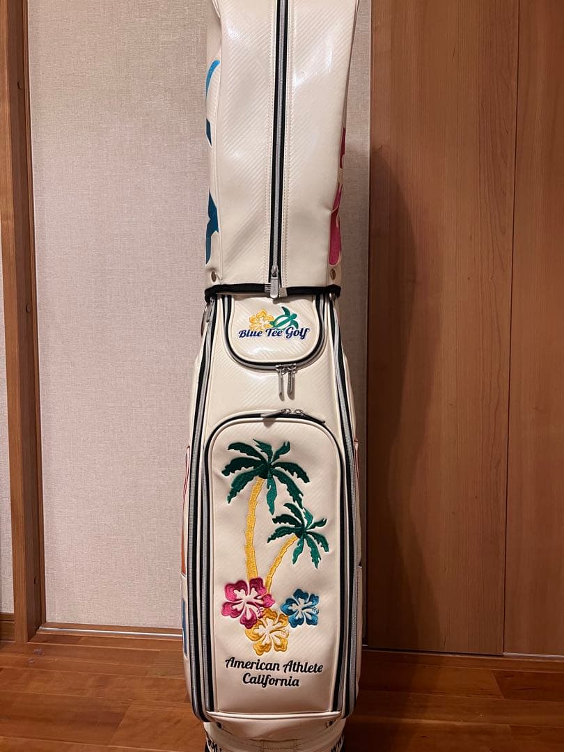 BLUETEEGOLF キャディバッグ ALOHAONTHEBEACH ハワイ柄