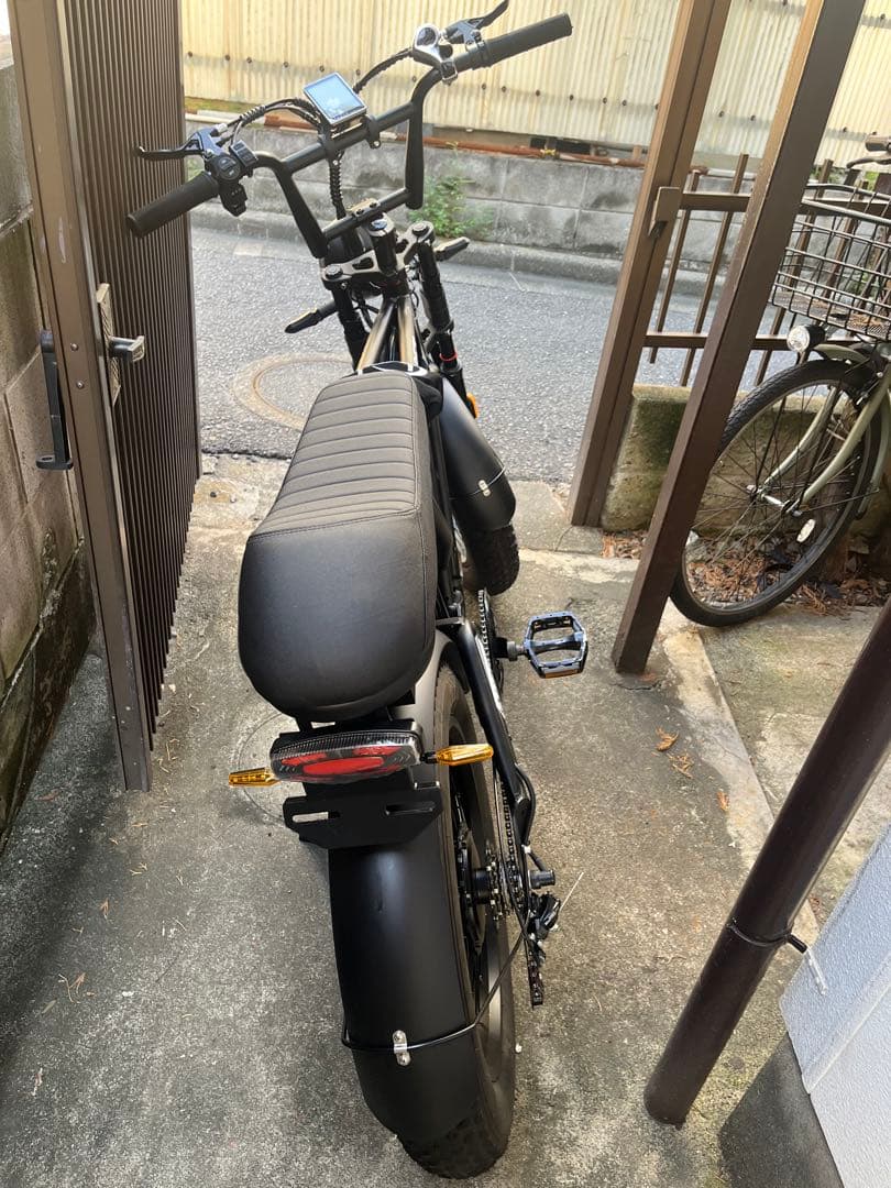 電動アシスト自転車 20インチ 極太タイヤ シマノ7ブラック 005