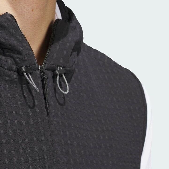adidas GOLF WIND.RDY ハーフジップ フード付き ベスト XL