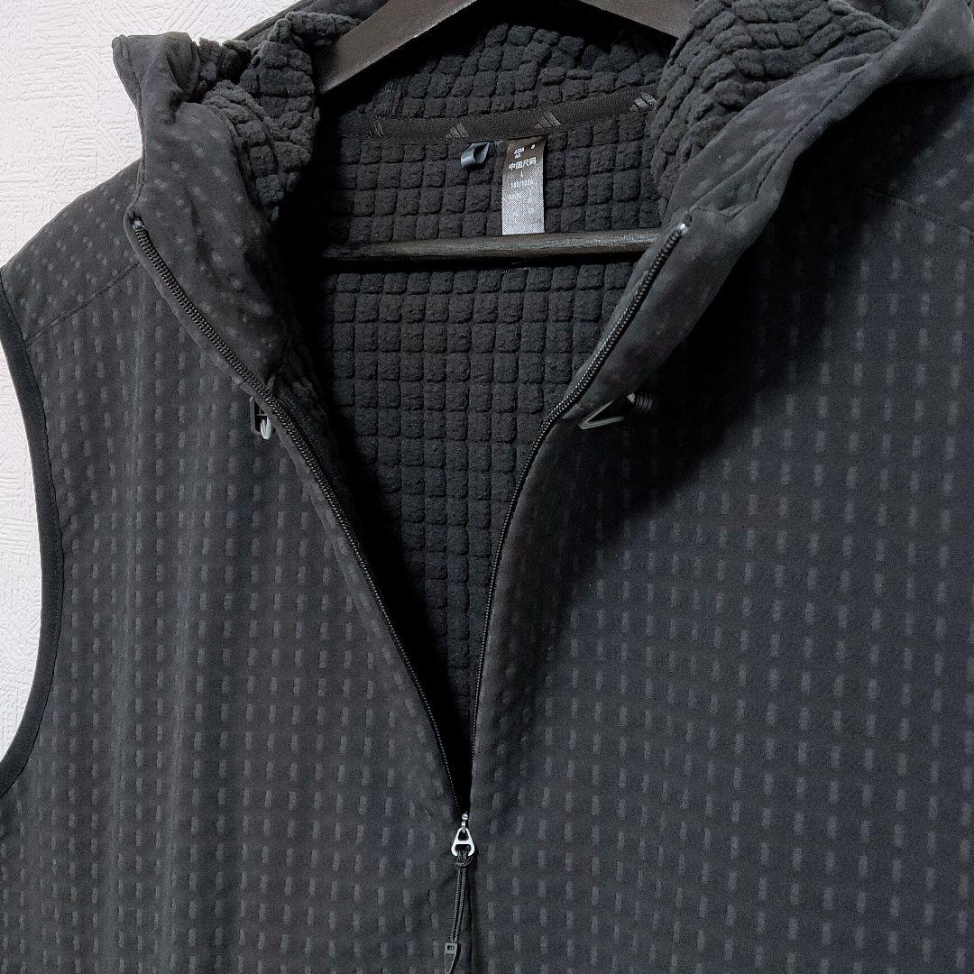 adidas GOLF WIND.RDY ハーフジップ フード付き ベスト XL