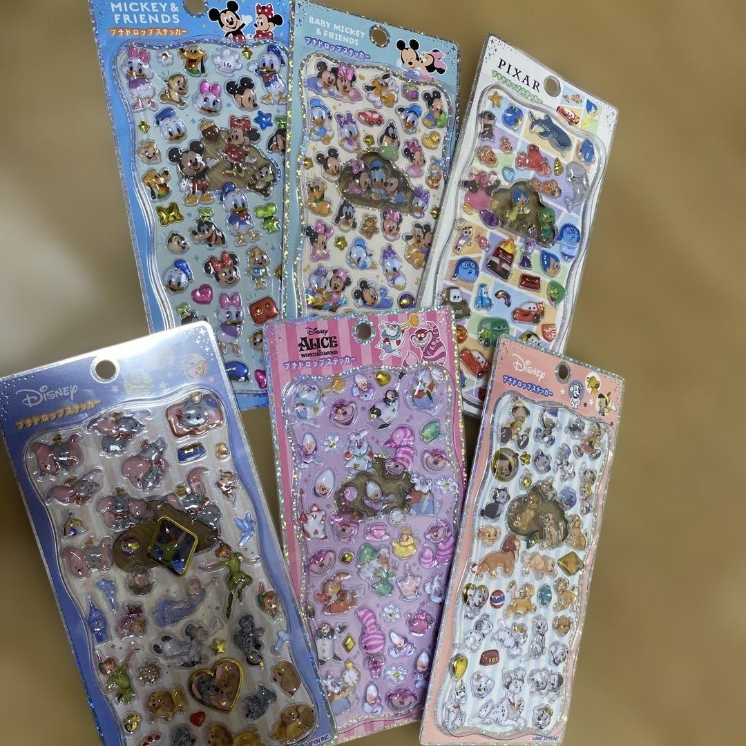 正規品　ディズニー　プチドロップステッカー