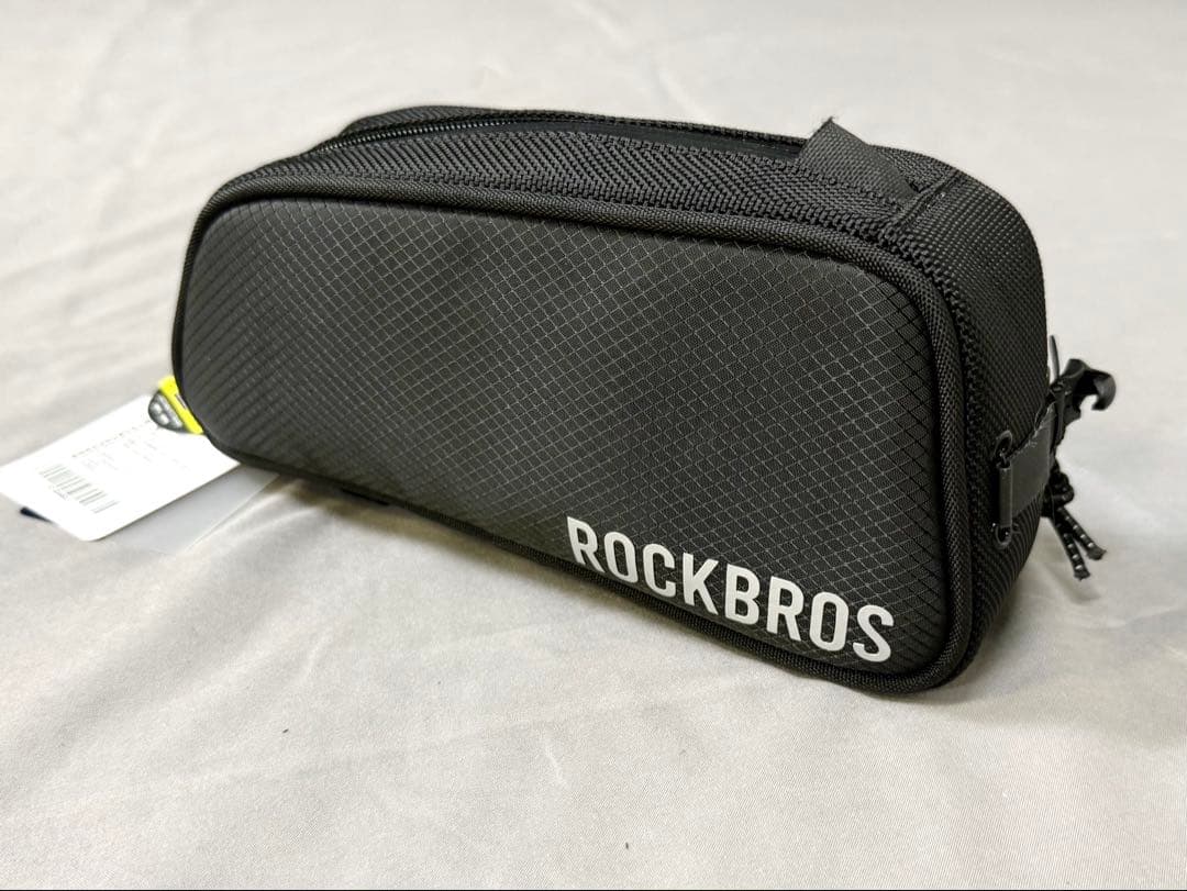 新品 ROCKBROS 自転車 フレームバッグ ブラック 防水・大容量・簡単取付
