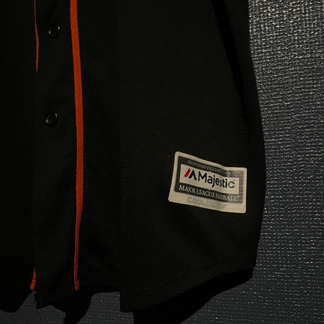 Majestic サンフランシスコ ジャイアンツ ベースボールシャツ 2XL 黒