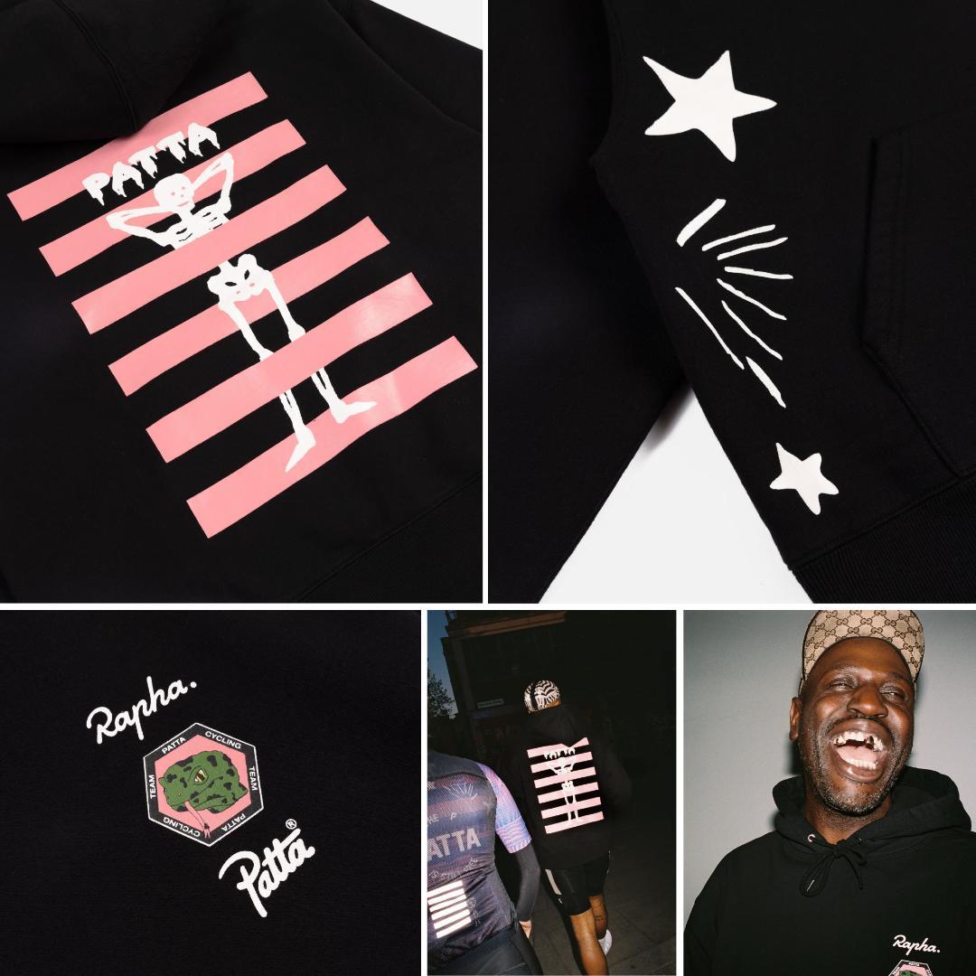 新品 Rapha + Patta 限定版 コットンフーディー ブラック Lサイズ