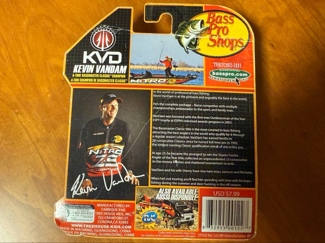 バスプロショップ ケヴィンヴァンダム フィギュア ストライクキング KVD