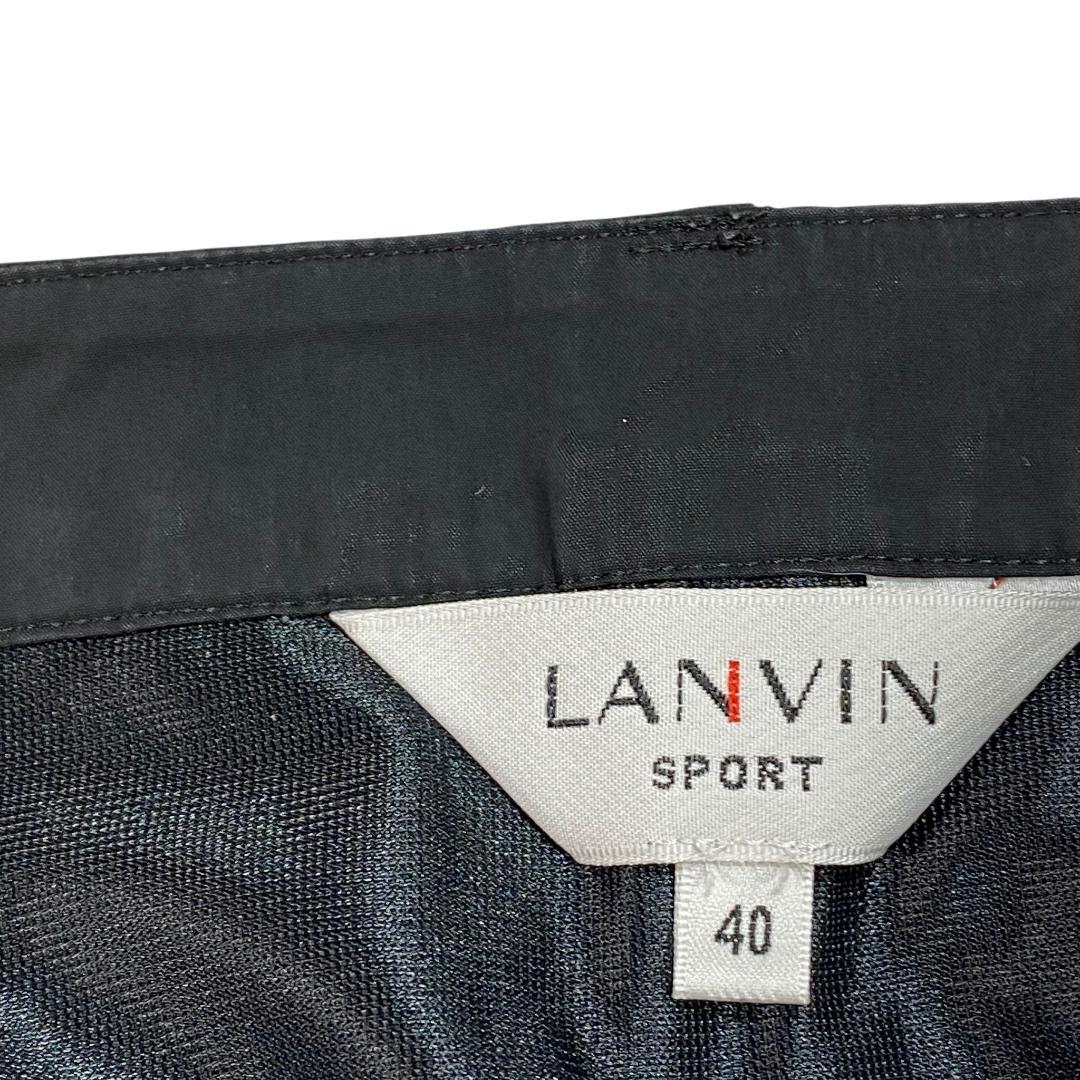 LANVIN SPORT ランバン スポール スカート 40 ブラック ゴルフ
