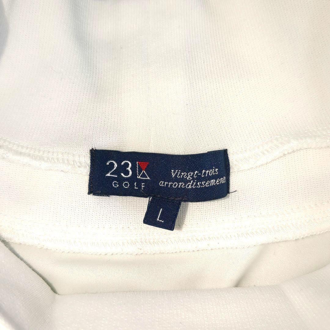 【美品】23区GOLF 1枚で決まる！フェイクレイヤード 防風 プルオーバーL
