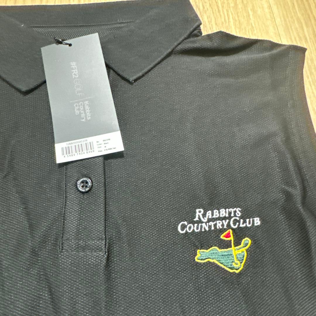ハ*ェ様 新品未使用 FR2 GOLF ノースリーブ　ポロシャツ　Mサイズ ブラ