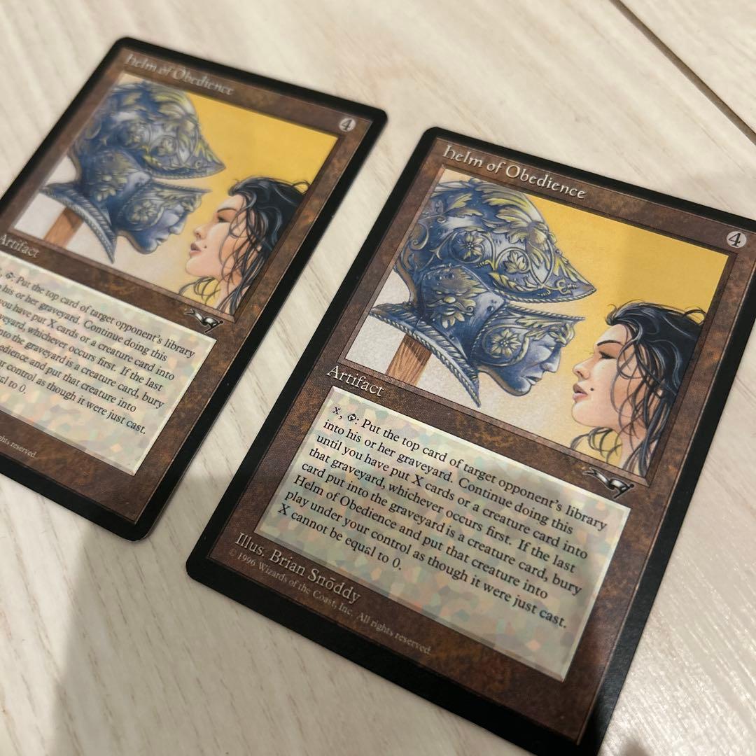 MTG helm of obedience 2枚