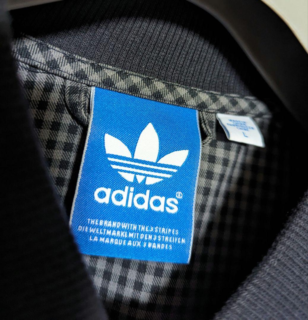 adidasオリジナルス チェック柄ブルゾンジャケット