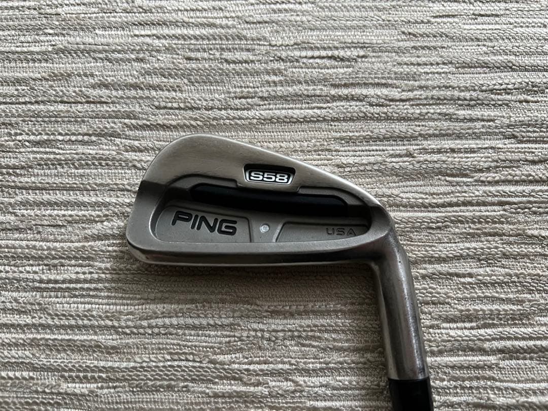 名器 PING S58 2I ホワイトドット AWTスチール R