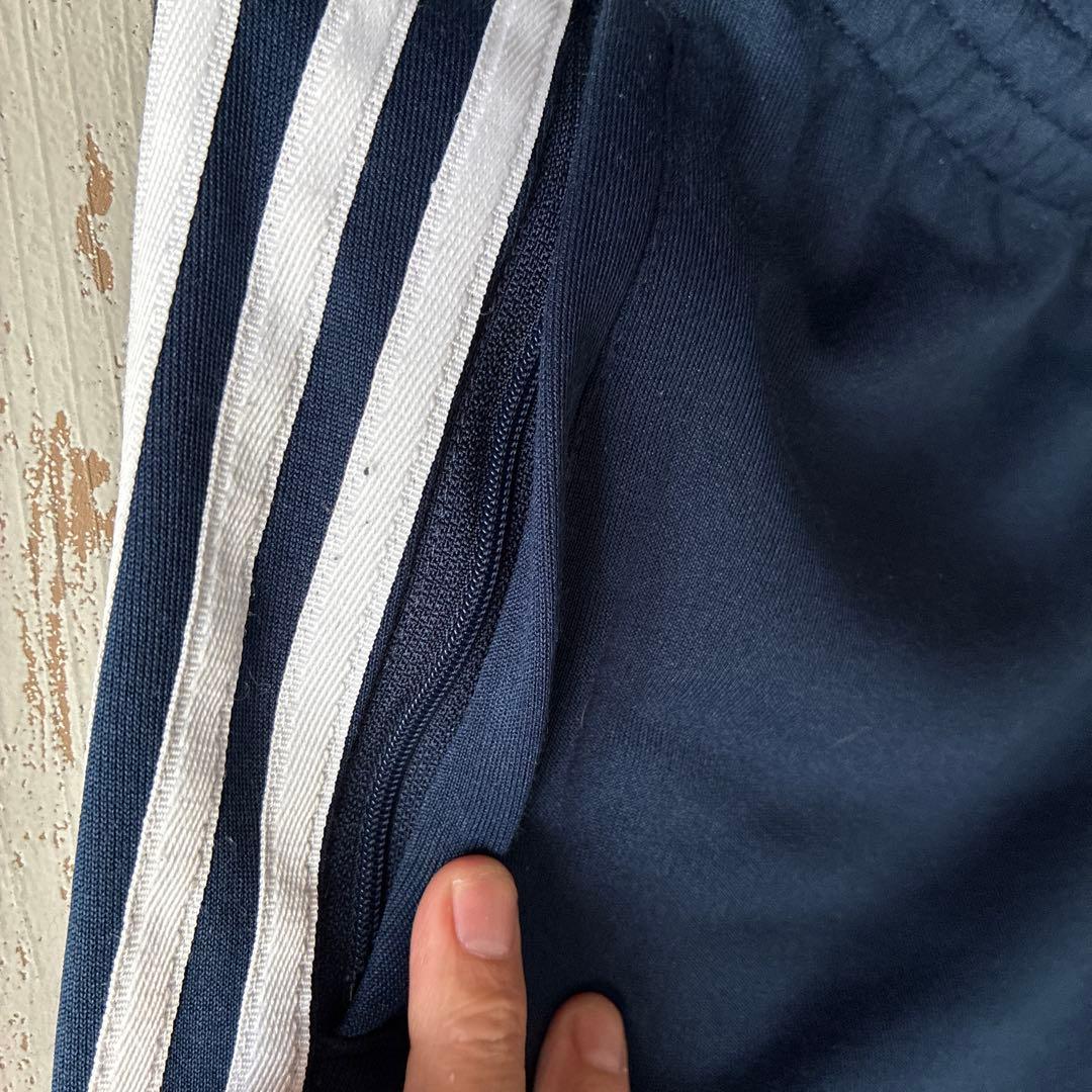 美中古　adidas ネイビー ジャージパンツ L