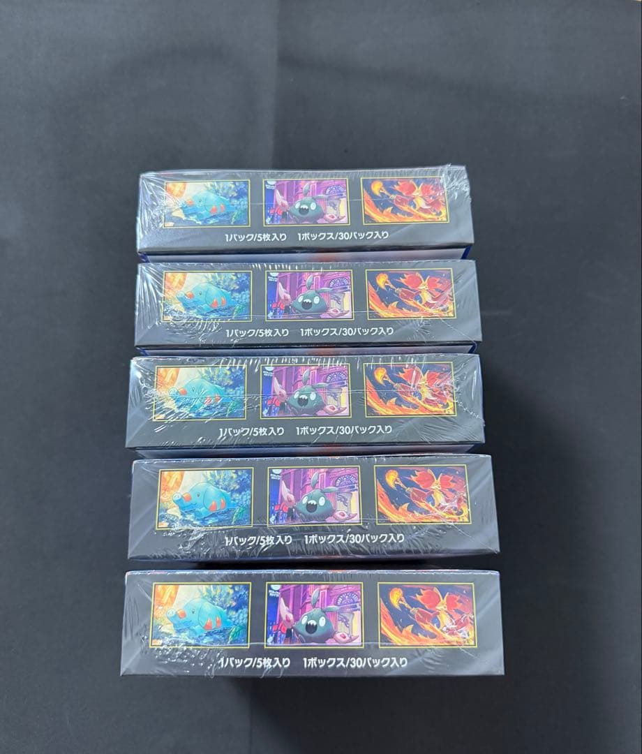 【新品未開封シュリンク付き】ポケモンカードゲーム ニンジャスピナー5box
