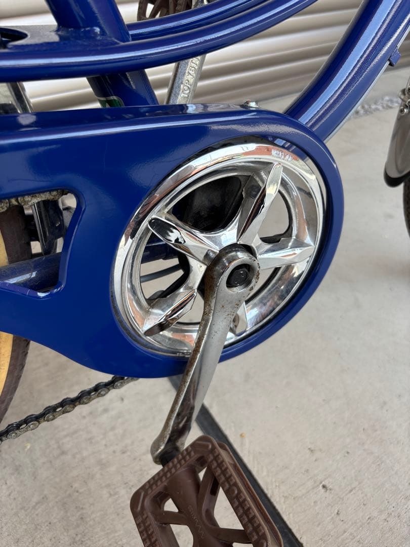 【ガレージ保管品】シティサイクル ネイビーブルー 24インチ