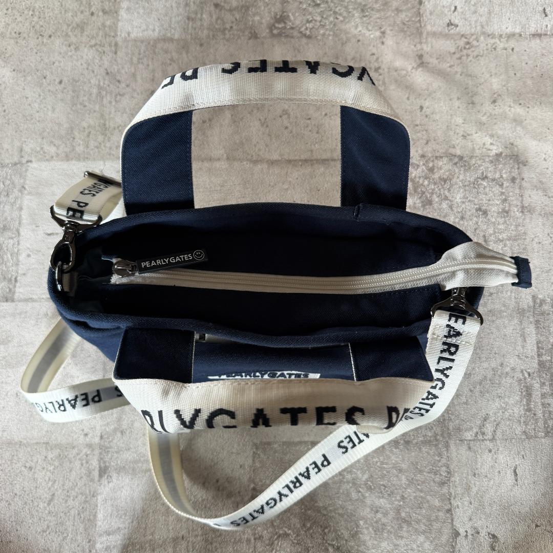 【中古】PEARLY GATES パーリーゲイツ カートバッグ ネイビー