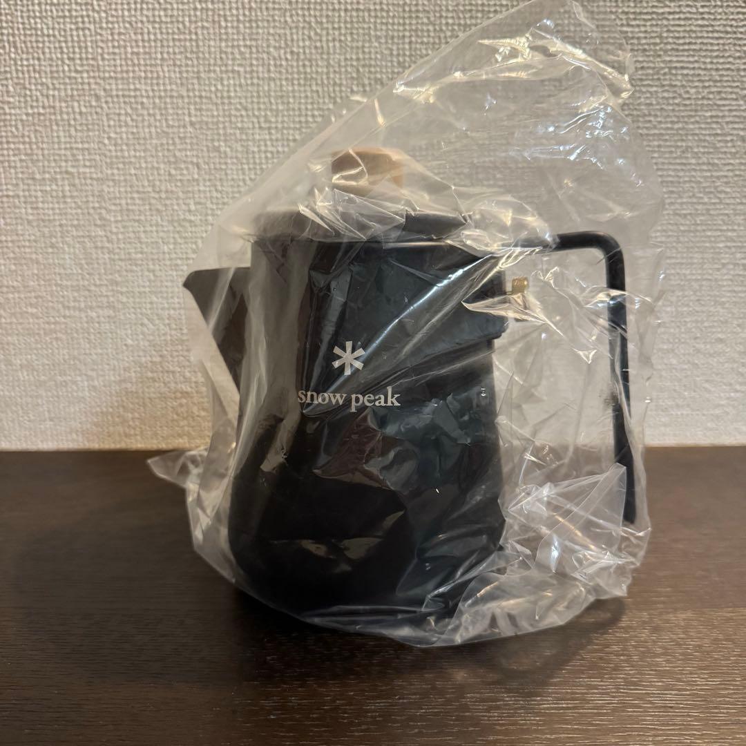 新品 スノーピーク フィールドバリスタケトル ブラック 名栗ハンドル　加工