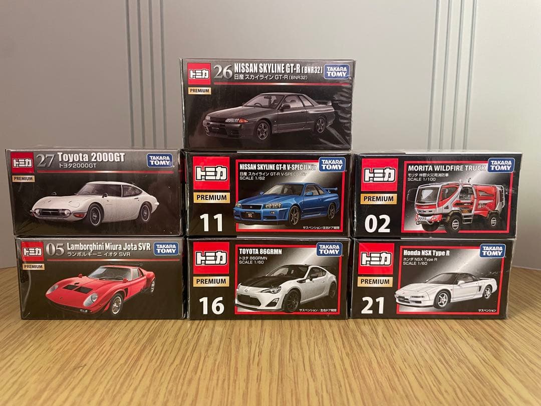 z*o様 トミカ プレミアム 7台セット モリタ 林野火災用消防車 スカイライン