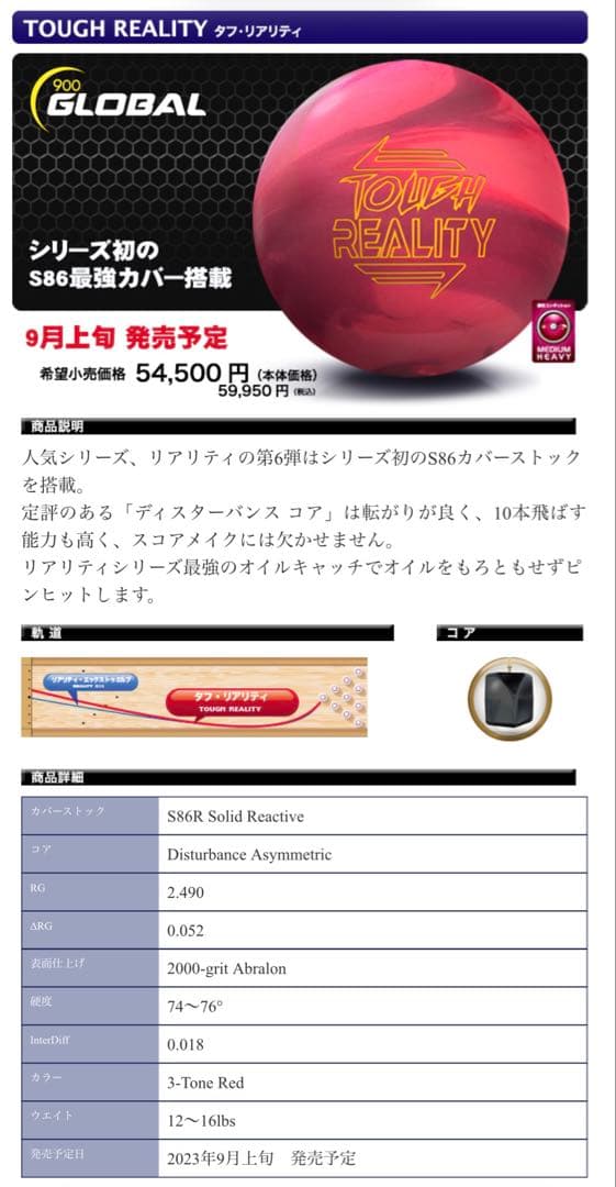 プラグ済み900 GLOBAL TOUGH REALITY 14ポンド