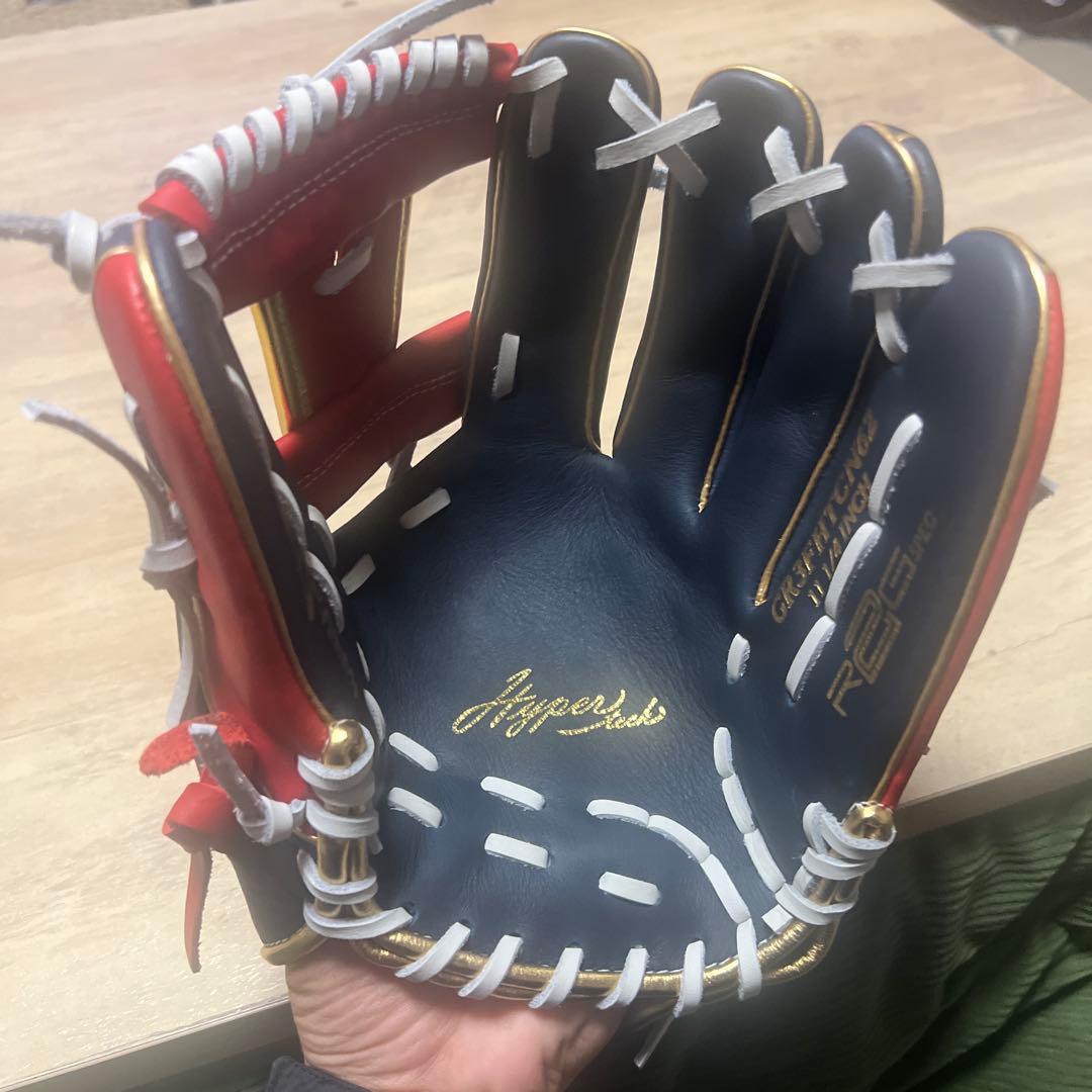Rawlings ES-L1287 軟式グローブ ネイビー/レッド