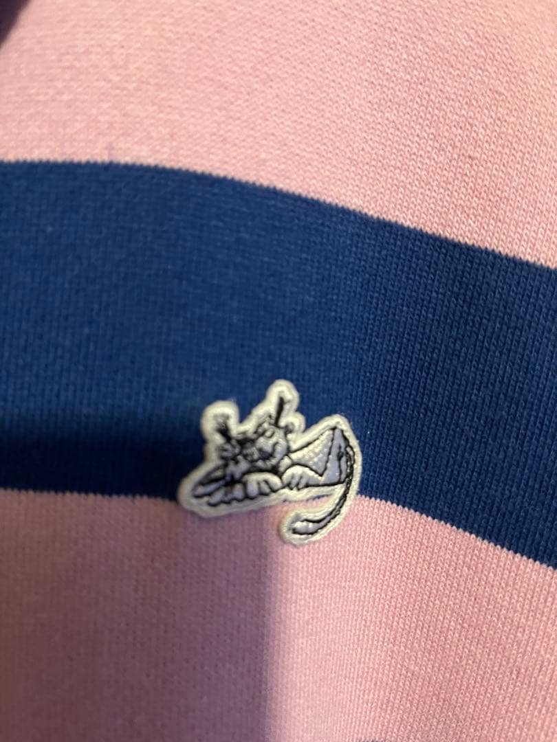 PUMA NOAH ラガーシャツ XL ピンク/ネイビー