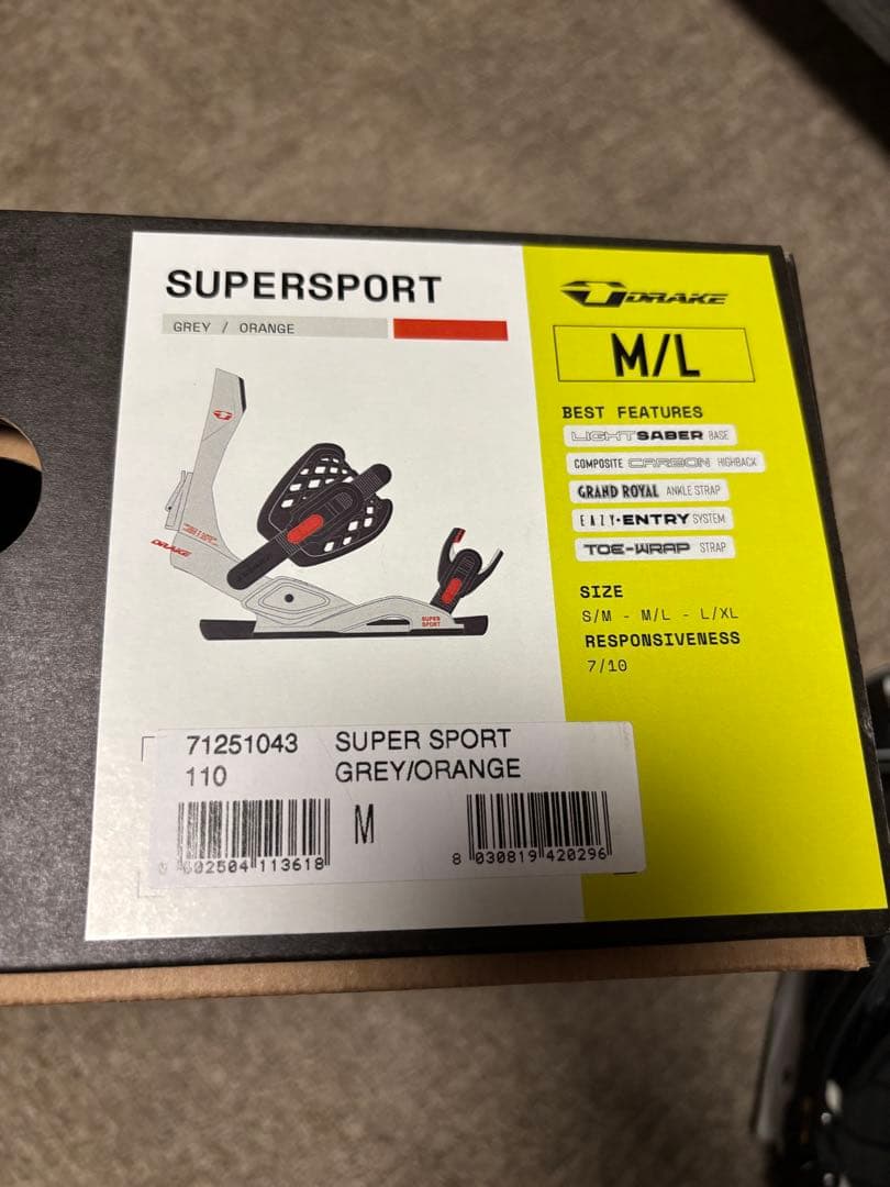 DRAKE ドレイクビンディング　25-26 SUPER SPORT