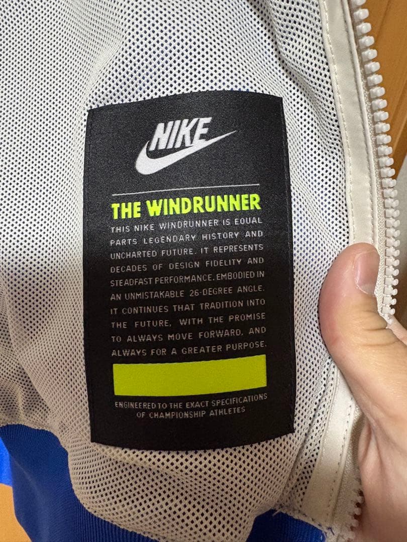 NIKE ウィンドブレーカー ウィンドランナー青/白