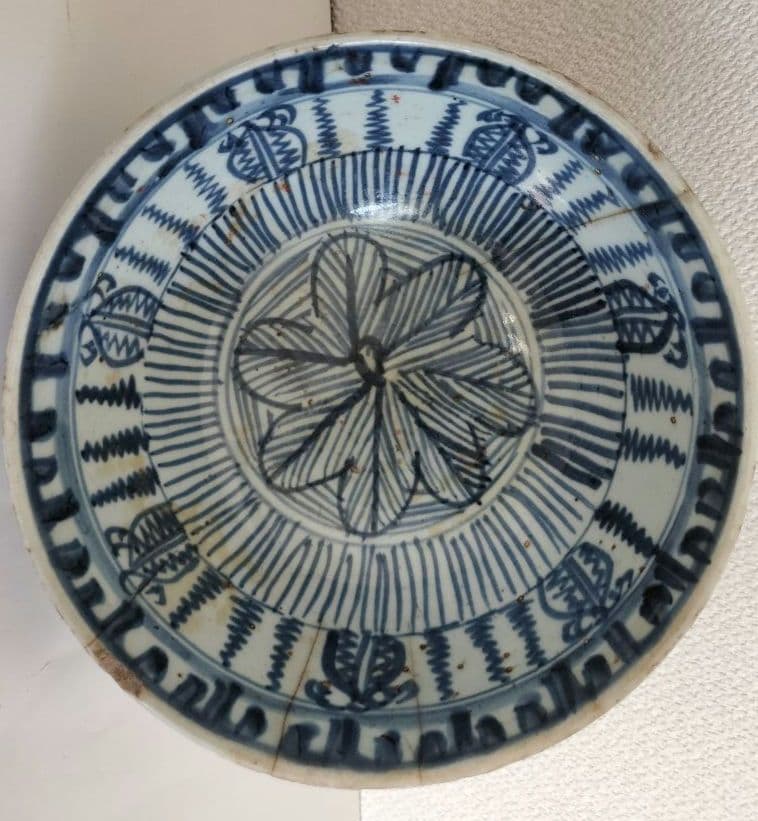 染付　茶椀