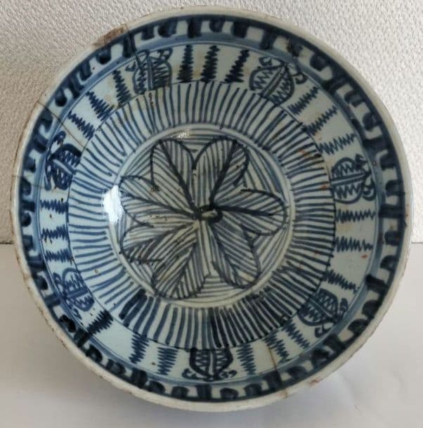 染付　茶椀