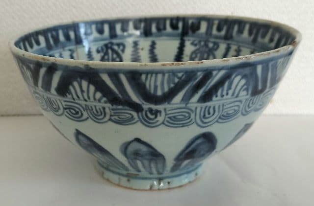 染付　茶椀