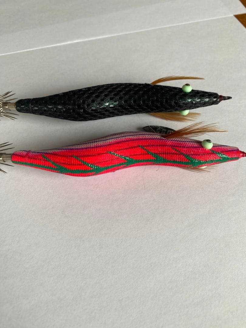 【希少SS入り】餌木猿 3.5号 2本セット（メッシュグリーンSS・11号）