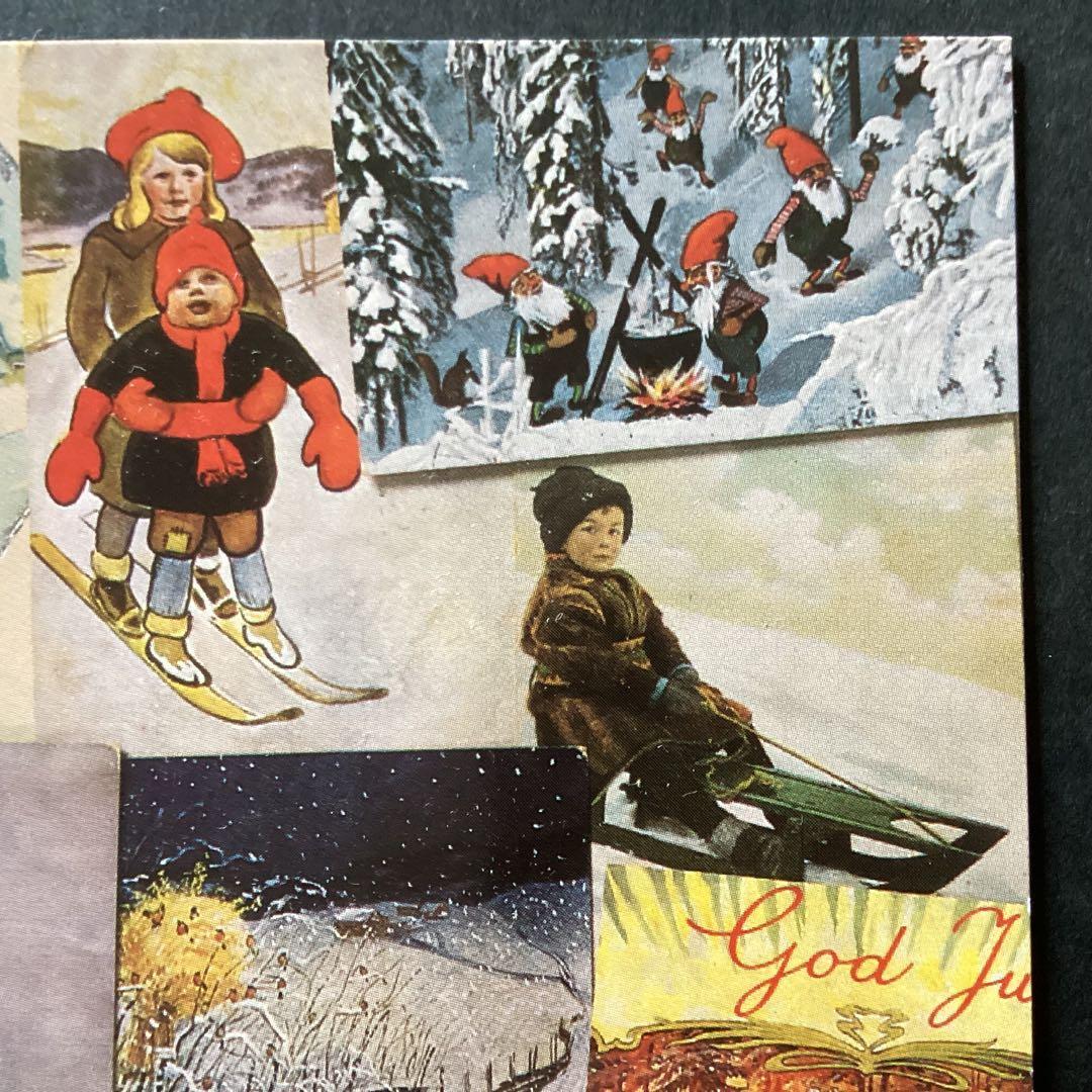 (おまとめ済み)外国使用済み切手　ノルウェー1993・95年クリスマスカード2枚